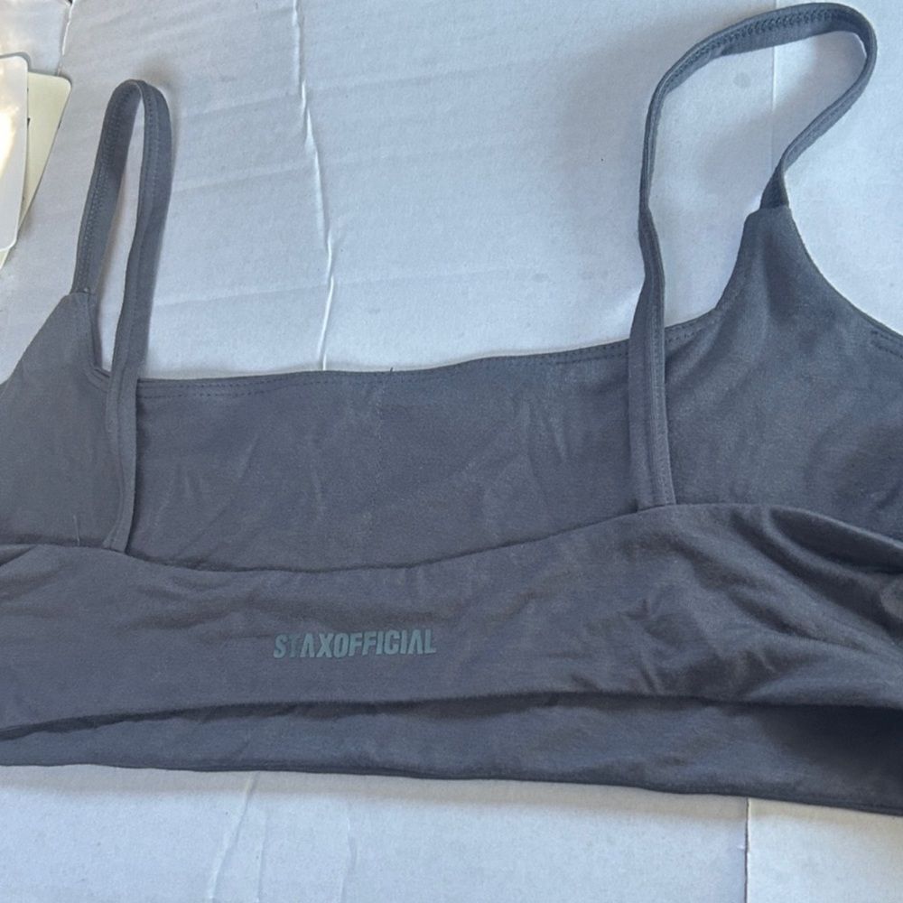 Nwt Stax. Ridge Crop Top In Ash-Grey Size Xl — image 3 of 7
